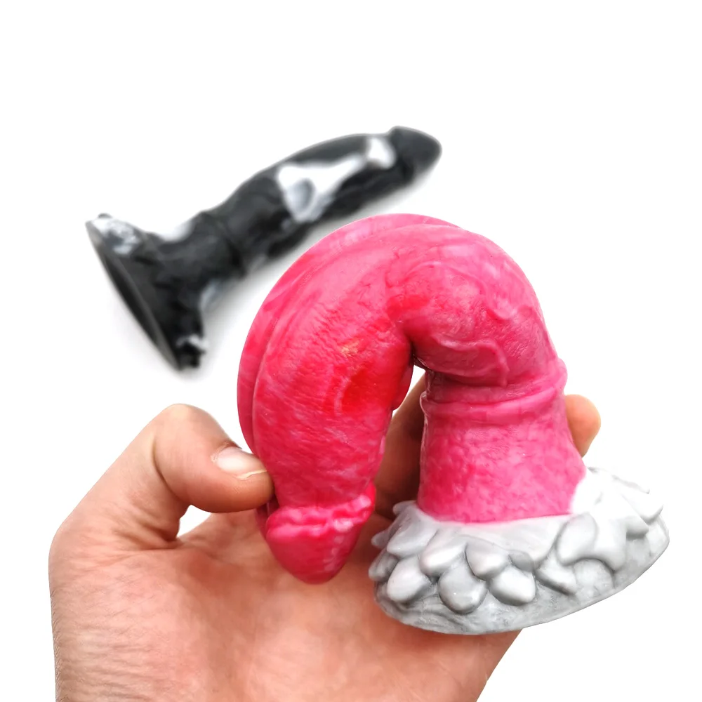 NNSX MINI Dildo Knot Gory Tyrannosaurus Rex Silicone Anal Plug With Suction Cup Masturbatory Adult Games Women Sex Toys Shop