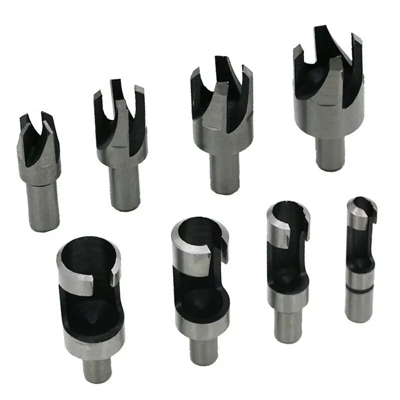 8-piece set of high-carbon steel cork picking drill bit claw picking cork picking cylinder type cork picking