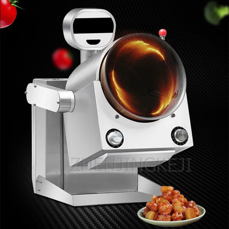 220V Fully Automatic Roller Stir Fry Machine Intelligent Stir Fry Pot Stir Fry Robot Restaurant Fried Rice Machine Commercial