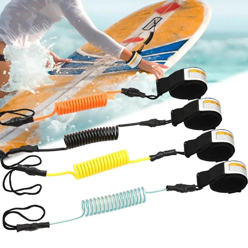 Surfing Safety Hand Rope Boat Safety Paddle Stand Up Paddle Surfing Leash Safety TPU Hand Rope For Surfboard Surfing Accessories