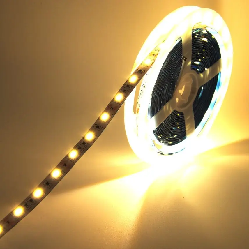 1M 5M 5050 LED Strip Light 60LED/Meter Input 12V Safe Tape BSOD DIY White Red Blue Green RGBWW Pink Flexible Led Line 3M Sticker