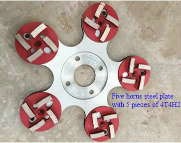 16\'\' Five horns Steel heavy duty rust free disc for Diamond floor grinder |400mm Chassis Bottom plate for install diamond tools