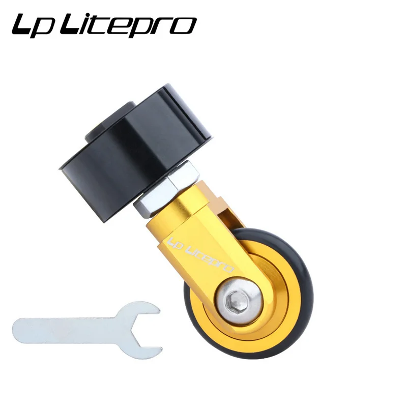 Litepro folding bike seatpost easy wheel universal for 28-32mm seat post inner diameter compatible with 412 k3 bicycle auxiliary