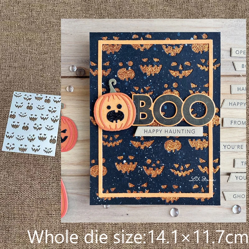 XLDesign Craft Metal stencil mold Cutting Dies Halloween grimace frame scrapbook die cuts Album Paper Card Craft Embossing