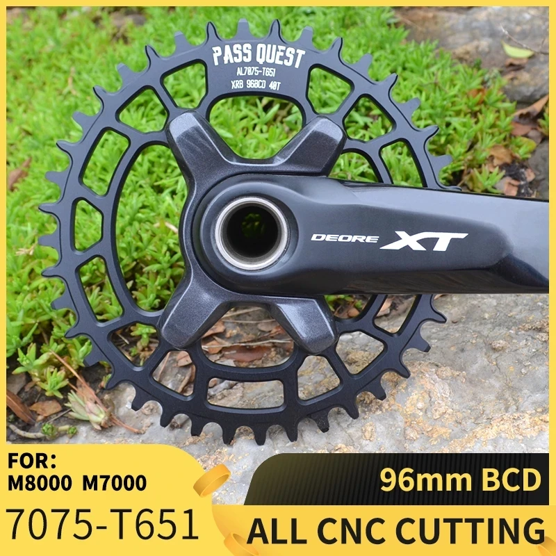 

PASS QUEST 96BCD MTB Narrow Wide Chainring 32T-48T Mountain Bike Chainwheel 96bcd for M7000 M8000 M9000 Bicycle Crankset