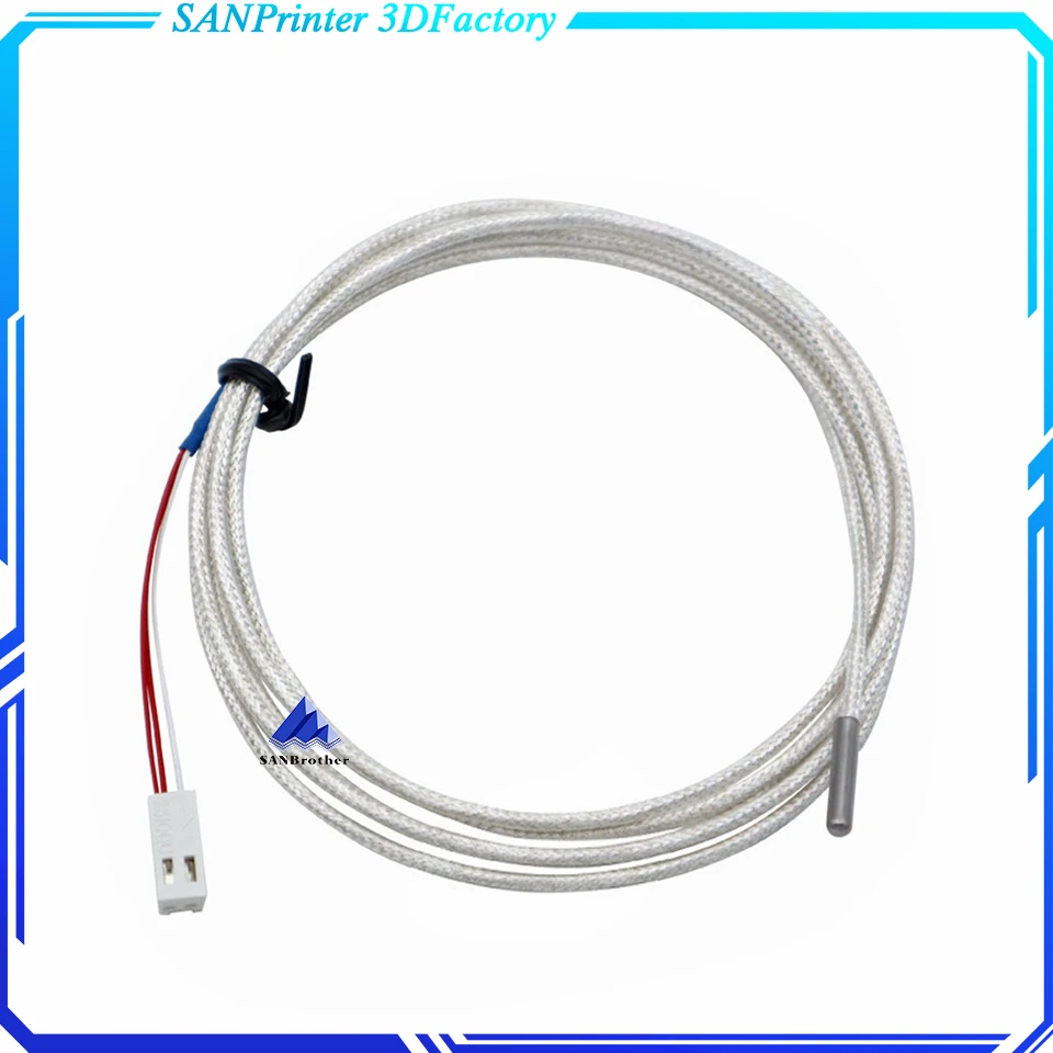 3D Printer Hotend Parts UM2 UM2+ 2 Extended+ PT100 Temperature Sensor 3*15mm Heating Head 1.4Meter long