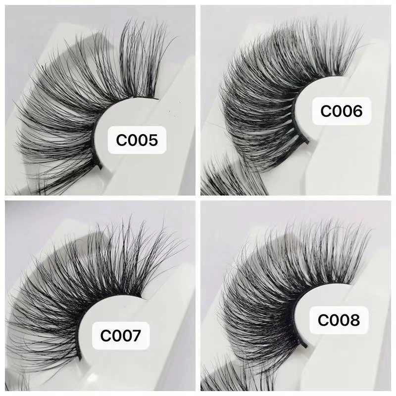 Wholesale 30mm 100% Mink Eyelashes  False Eyelashes Fluffy Dramatic Strip Lashes 30/50/100 Pairs In Bulk Free Shipping