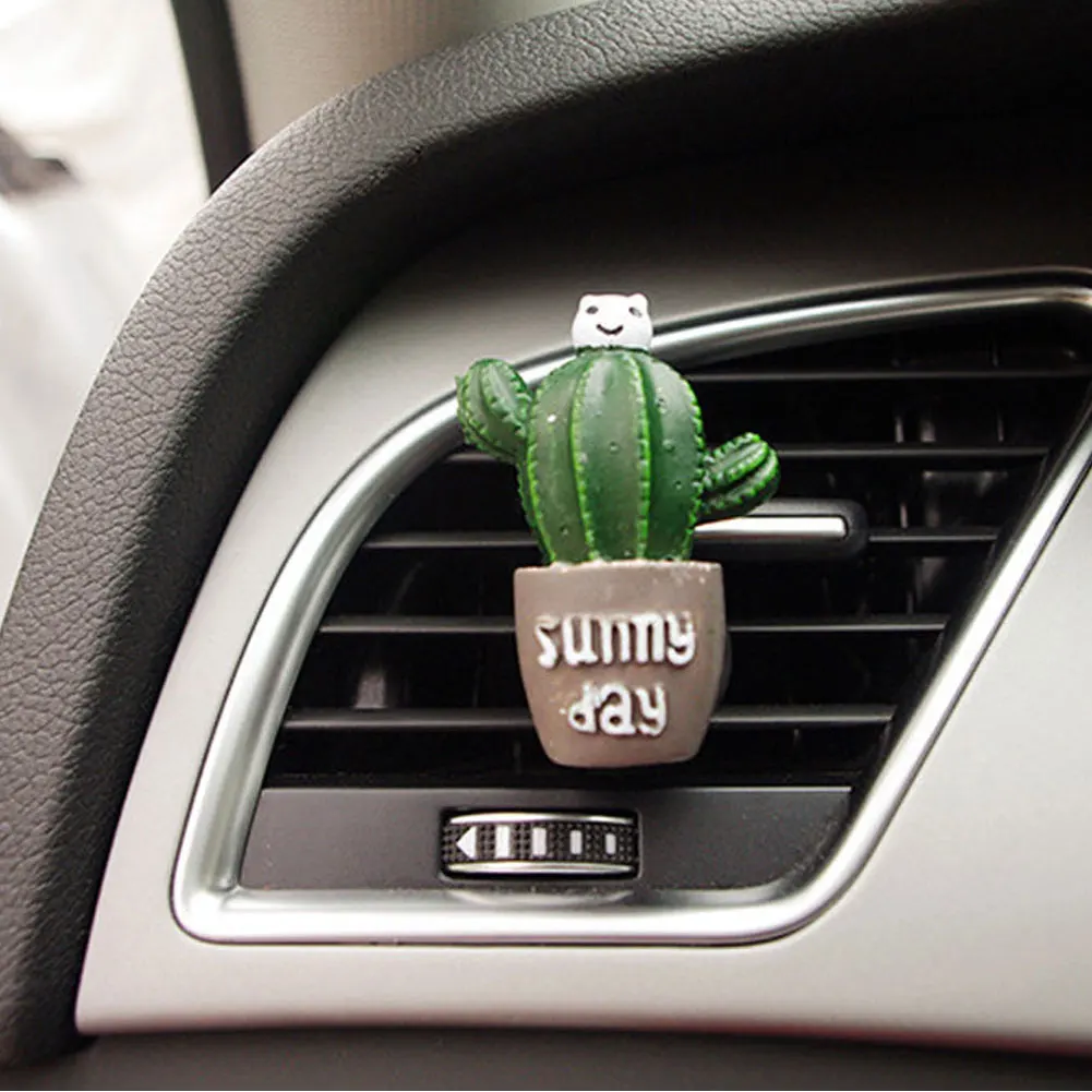 2020 Newest Lovely Cactus Bread Tomato Car Air Vent Outlet Fragrance Perfume Clip Freshener Car Interior Accessories Styling