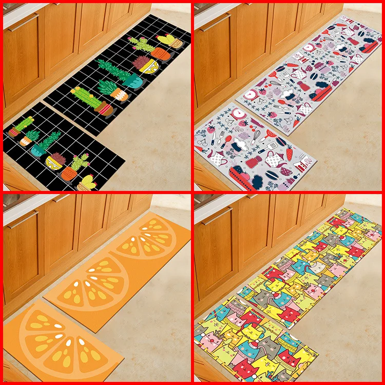 Entrance Doormat Floor Mat Kitchen Long Floor Carpet Outdoor Corridor Rug Front Door Entry Mats Washable