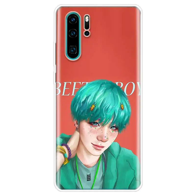 Suga K Pop Min Yoongi K Pop Novelty Phone Case For Huawei P Smart Z 2021 Y5 Y6 Y7 Y9 Honor 50 20 Pro 10i 9 Lite 9X 8A 8S 8X 7S 7