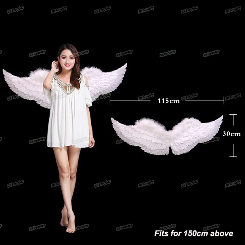 Angel Princess  Plush Feather Wings Photo Props Stage Performance Wedding Party Halloween Holiday Decoration Woman Girl Easter