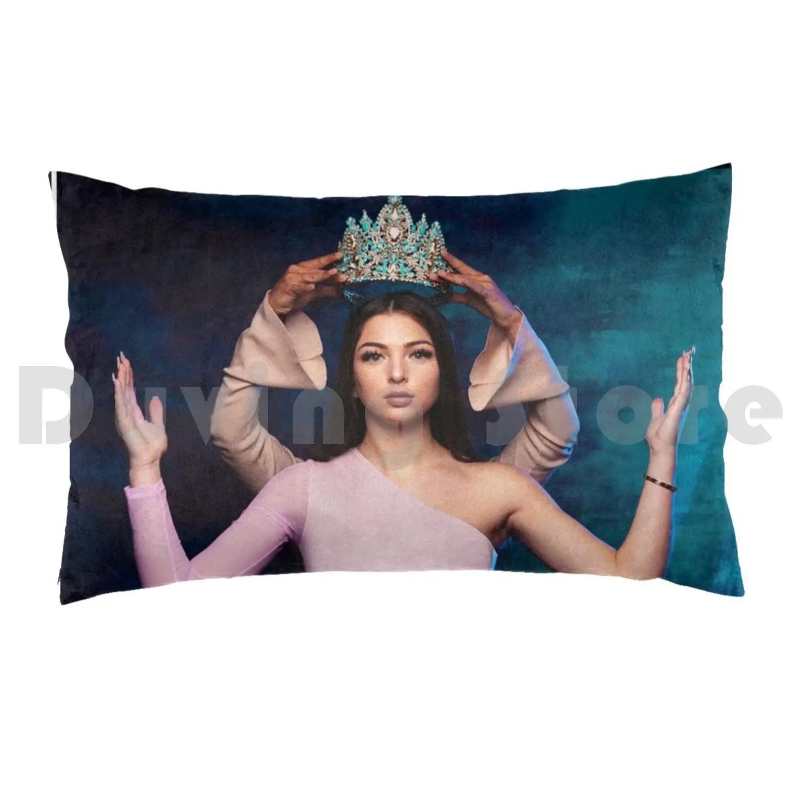 Eva QueenPillow case Eva Queen Black Blue