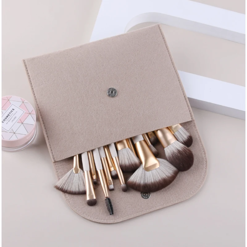 ZOREYA Makeup Brushes Set 16Pcs Powder Foundation Eyelash Large Fan Eye Shadow Make Up Brush Beauty Cosmetic Tool