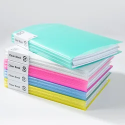 A4 40/80/100 Pages Plastic Budget Binder File Folders Documents Booklet Leaflet Student  Office Desk Supplies Organizer