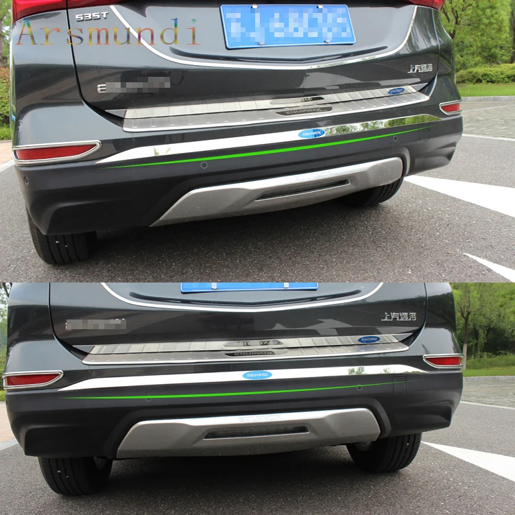 

For Chevrolet Equinox 2017-2020 Stainless Steel Rear Bumper Trim Strips Molding Cover Strips 1pcs Car Styling