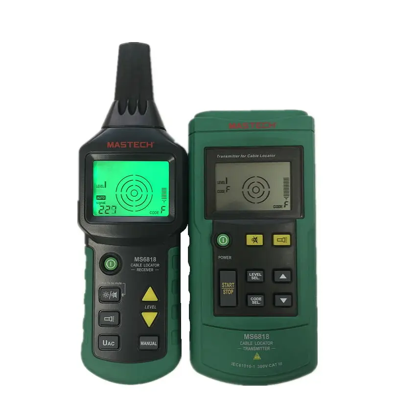 Mastech MS6818 Portable Professional Wire Cable Tester Metal Pipe Locator Detector Tester Line Tracker Voltage12~400V