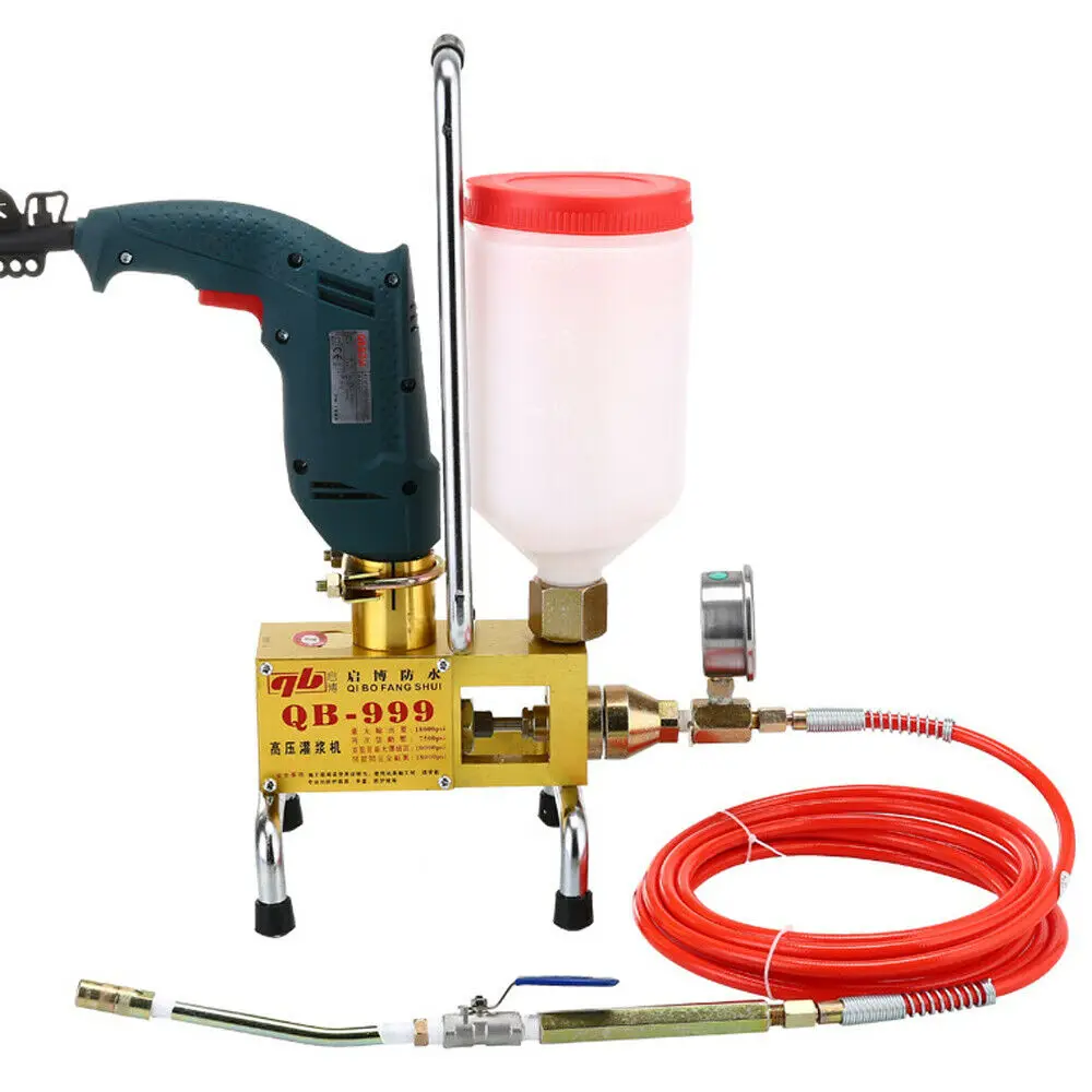 High Pressure Grouting Machine Grout Injection Pump Leak Stoppage Machine Drilling Rig Foaming Injector  220V