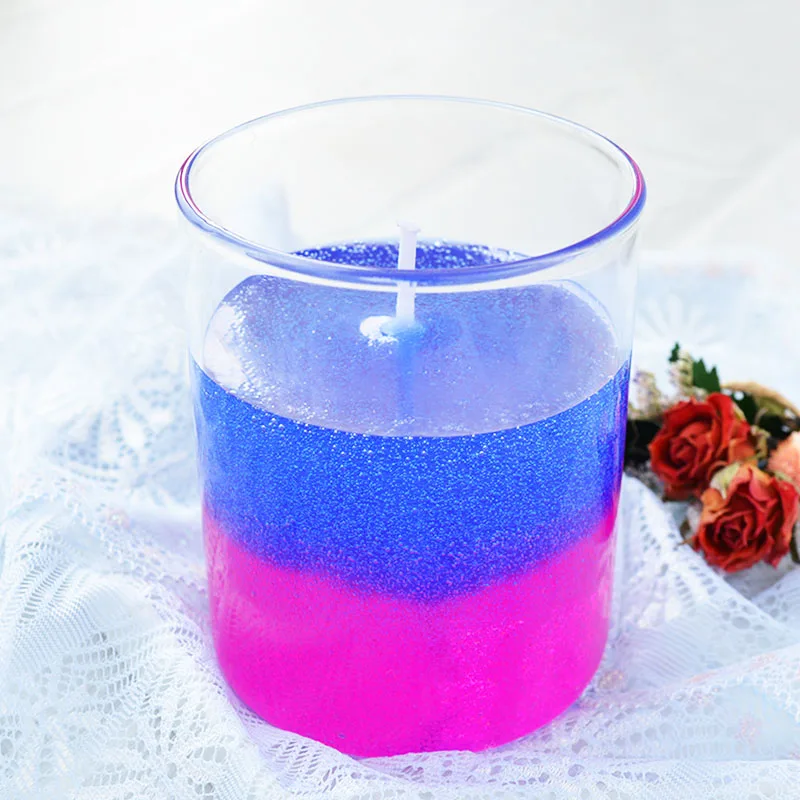 200g Transparent Jelly Wax Candle Raw Material DIY Crystal Candle Cup Handmade Scented Wax Candle Supplies