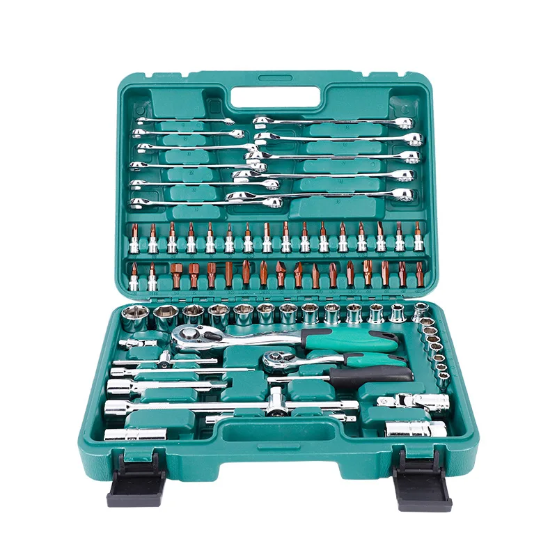 Factory Direct Sales 78 Piece Sleeve Combination Toolbox  Wrench Set Tool Car Repair  