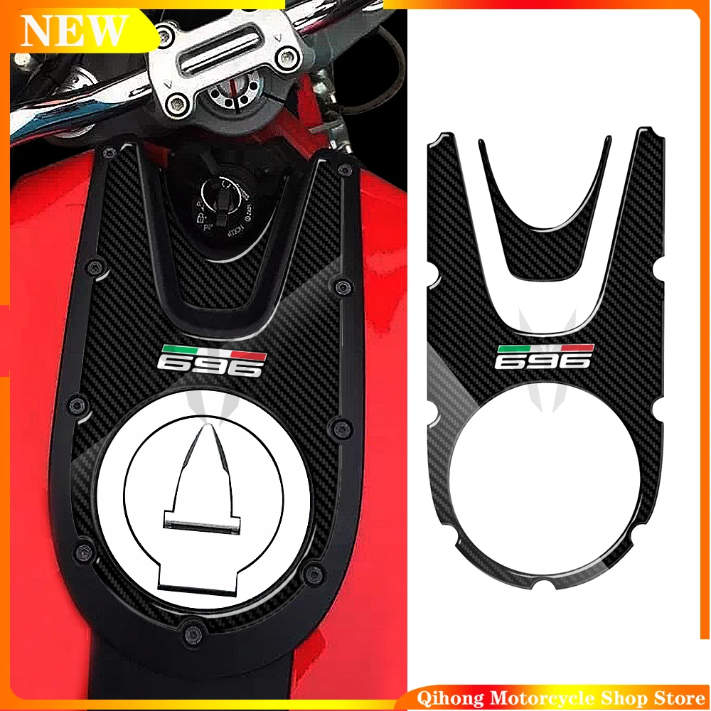 

3D Carbon-look Motorcycle Top Tank Cover Protector For Monster 696 2008-2014