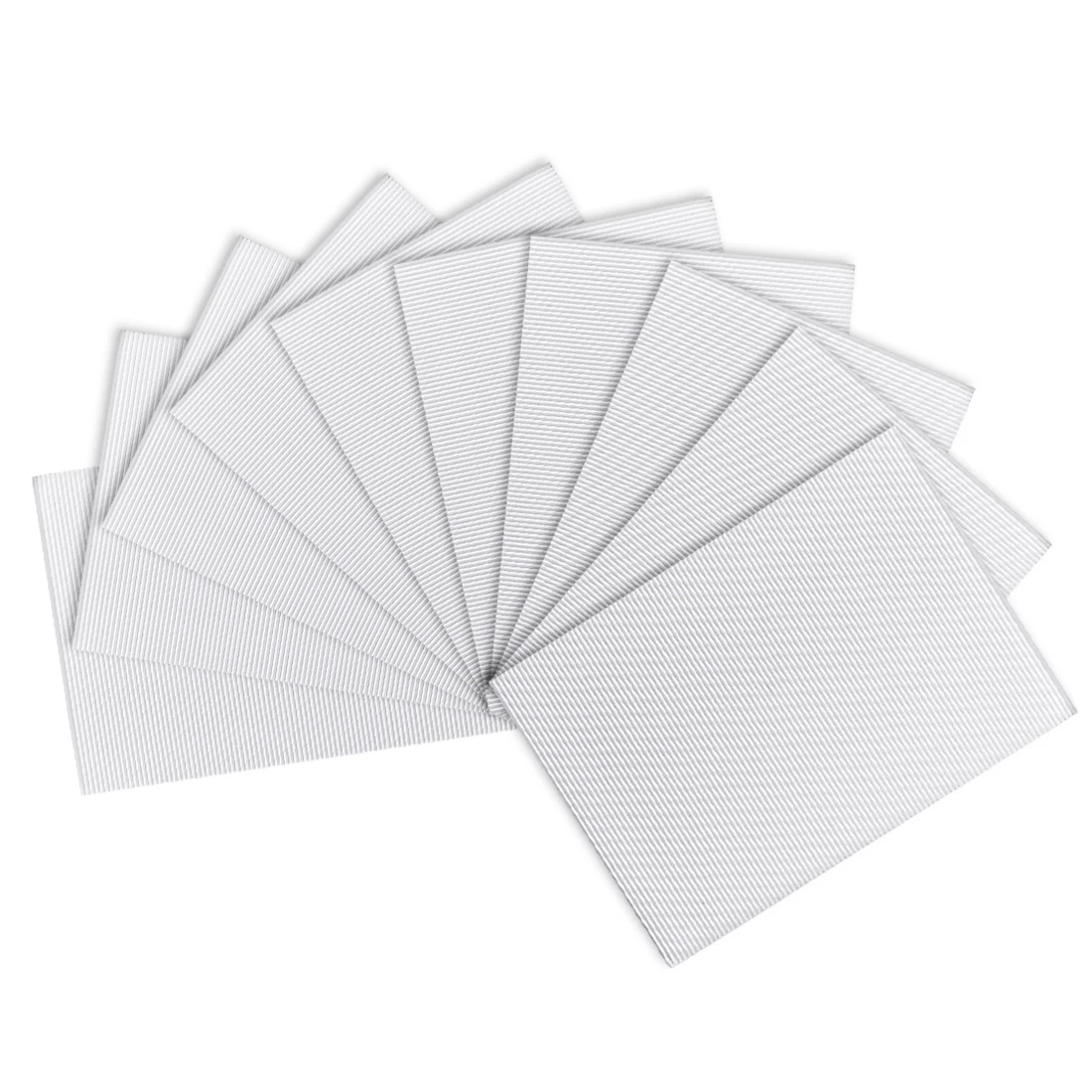 Uxcell 10pcs Corrugated Cardboard Paper Sheets,White,7.87-inch x 11.86-inch,for Craft and DIY Projects