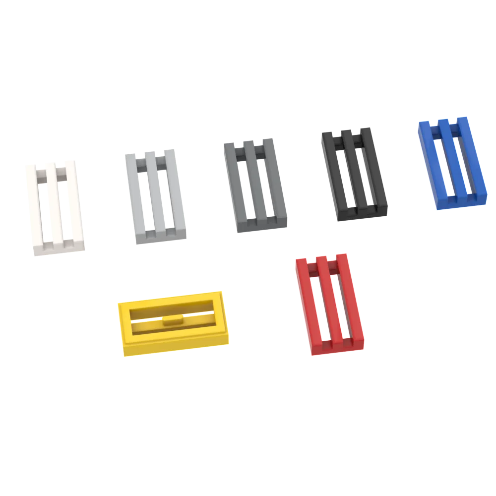 

10pcs MOC Brick Parts 2412 30244 Tile Modified 1 x 2 Grille Compatible Building Block Particle DIY Kids Brain Toy Birthday Gift