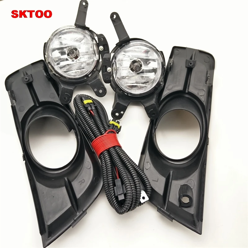 SKTOO Car Fog Light For Chevrolet Cruze 2009 2010 2011 2012 Left and Right Fog Lamp with Switch Harness Covers Fog Lamp Kit