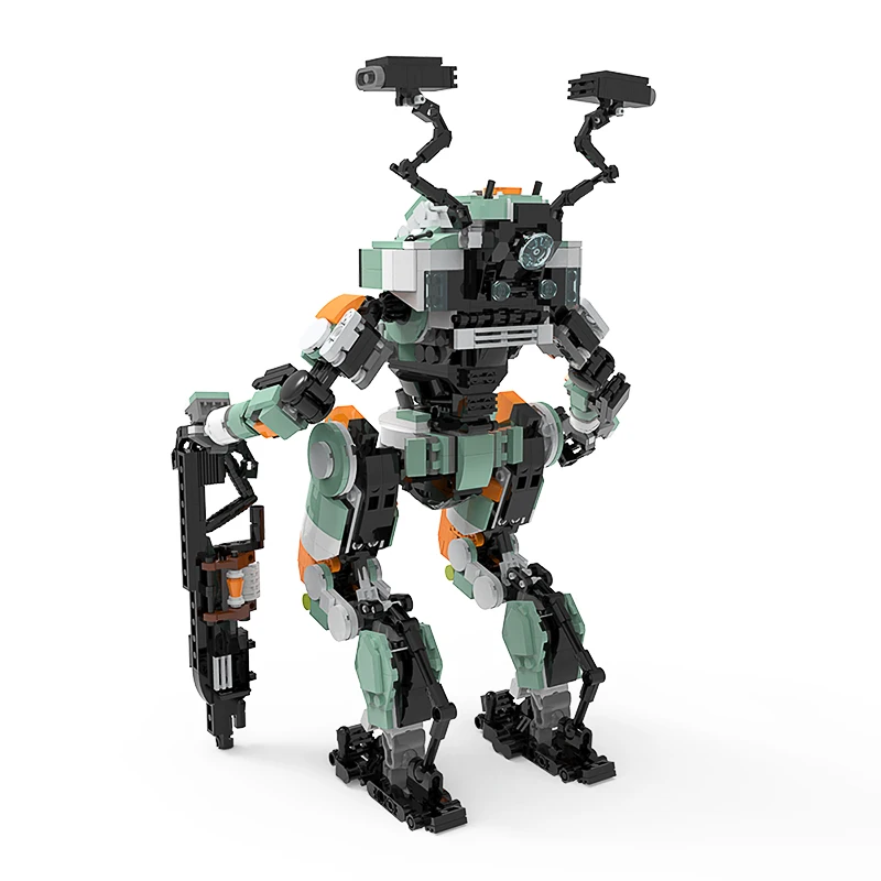 MOC Titanss Robot klocki zestawy gra Mecha Titanfallsed-2-BT-7274 klasy Vanguard cegły zabawki budowlane dla dzieci prezenty