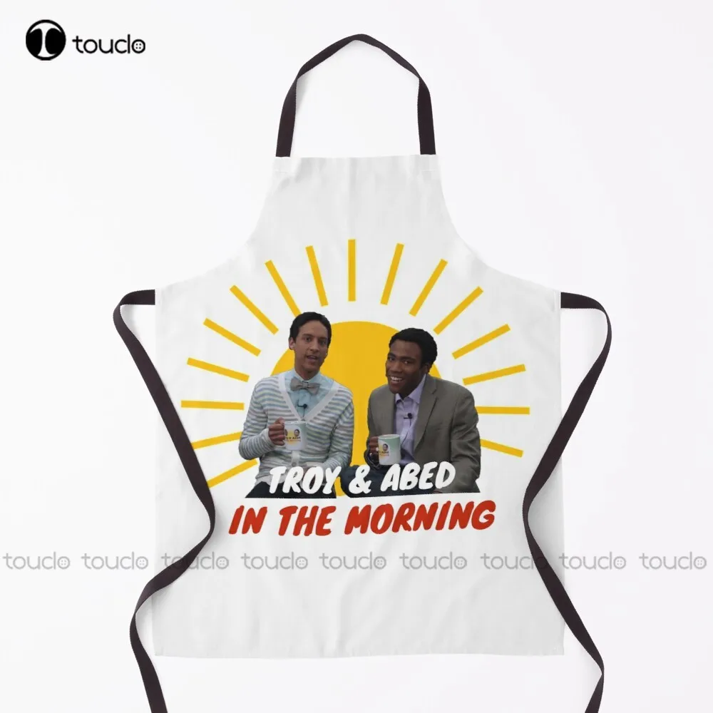 New Troy And Abed In The Morning Tv Shows Apron Server Aprons For Waitress Cute Unisex