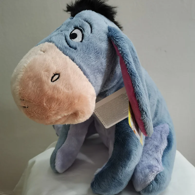 Free Shipping 35cm 13.8'' Eeyore Donkey Stuff Animal Soft Plush Toy Cute blue Donkey Doll Birthday Children Gift