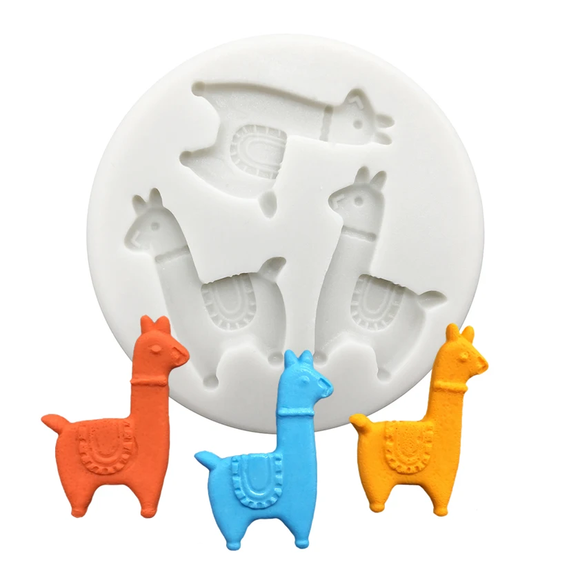 Alpaca Silicone Sugarcraft Mold Chocolate Cupcake Baking Fondant Cake Decorating Tools