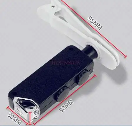 60/100 times magnifying glass led with lamp mobile phone microscope portable identification jade clear times coin tool