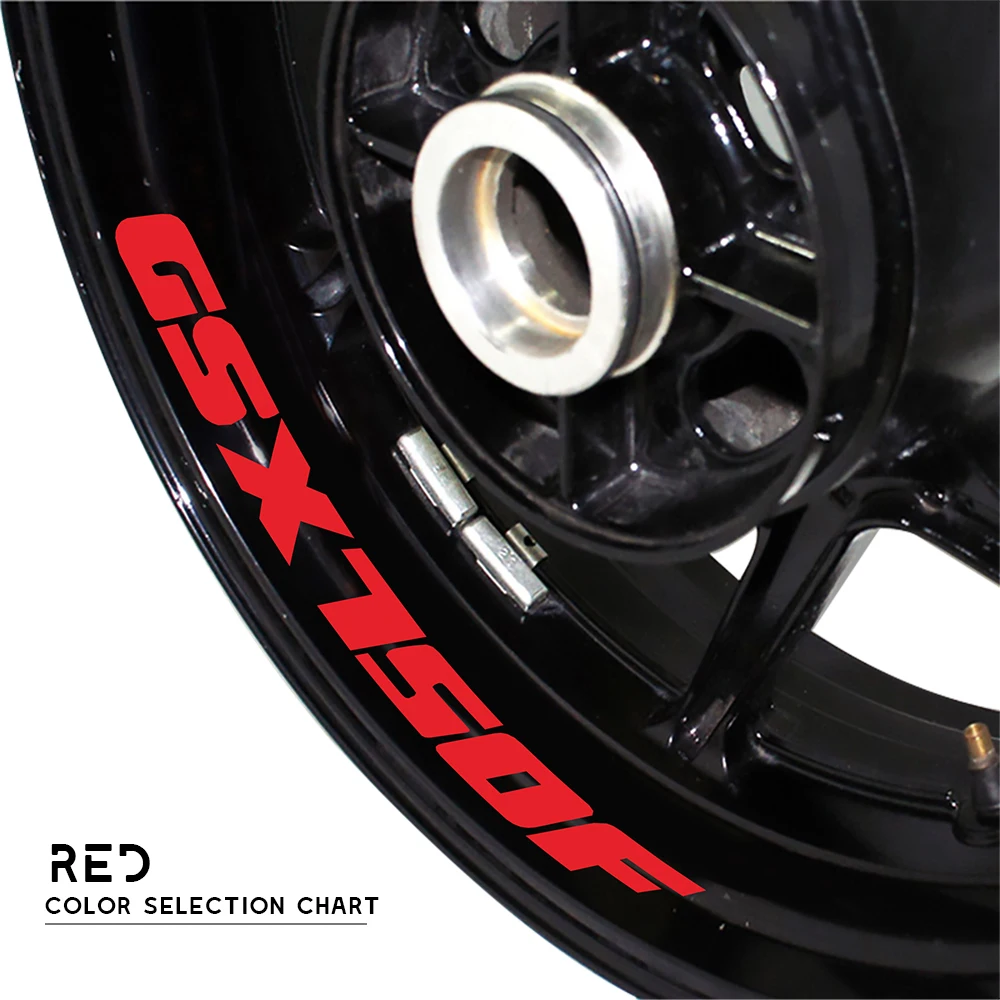 Motorcycle Sticker for SUZUKI GSX750F Reflective Bike Rim Decal colorful Decoration Rim Wheel inner ring Stripes