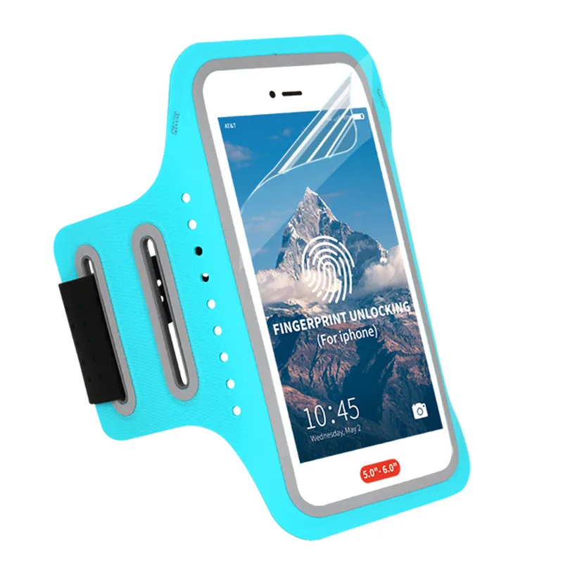 

Outdoor Sports Ultra-thin Elastic Voltage Touch Screen Mobile Phone Holder Fitness Running Jogging Arm Bag Armband