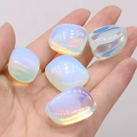 Opal Quartz Ornaments Irregular Crystal Polished Healing Fish Tank Garden Home Decor Craft Natural Stone Mineral DIY Jewelry 1PC