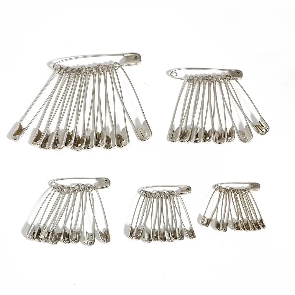 50Pcs Stainless Steel Pin Brooch Badge Jewelry Safety Pins Findings Sewing Craft Accessories