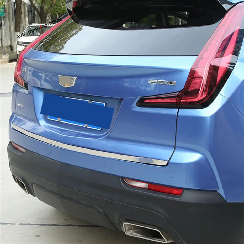 

Yimaautotrims Molding Tailgate Door Strip Accent Garnish Styling Rear Trunk Tail Gate Cover Kit For Cadillac XT4 2019 - 2022