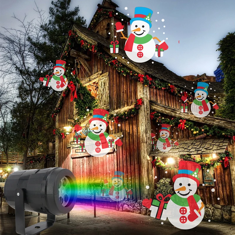 Christmas Projector LED Night Light Pattern Rotating Indoor Projection Lamp 360 Degree Rotation Garden Party Decor lamp