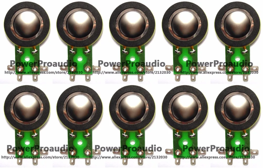 

10pcs Diaphragm Horn Tweeter for TAPCO, MACKIE THUMP 6912, 6925 , 8 ohm - Titanium