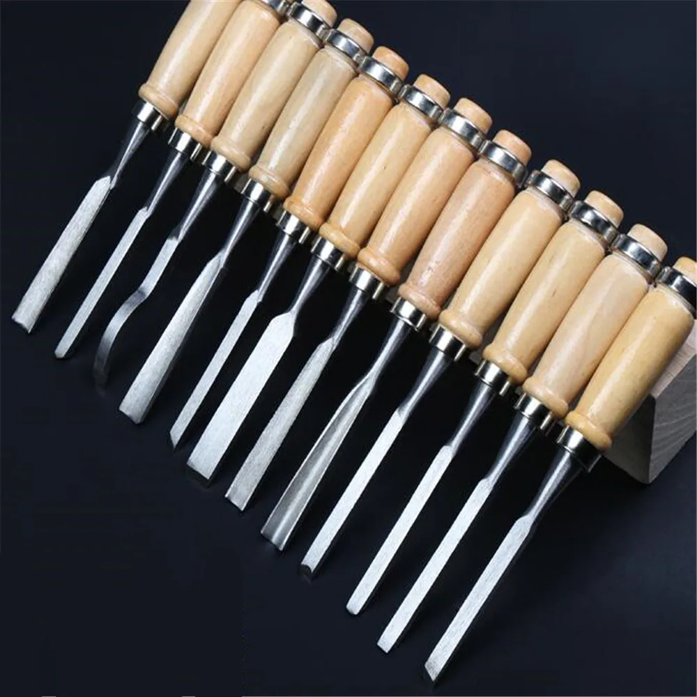 Woodworking tools wood chisel handmade clever carpenter carving knife flat flat shovel woodworking chisel set