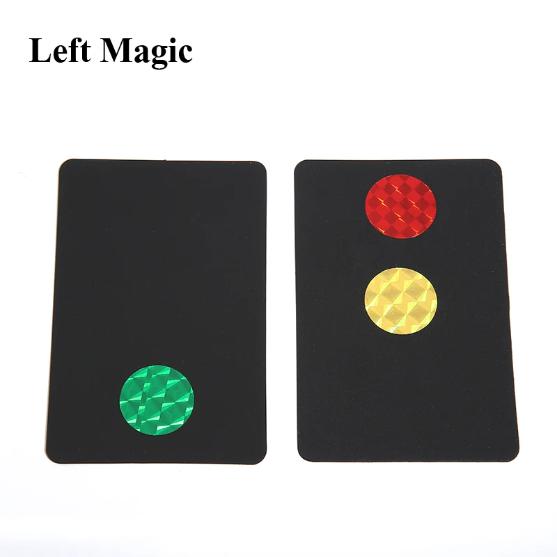 Magic Stoplight Cards Magic Tricks Stage Card Close Up Magic Trick Props Magician Toys For Children Gifts