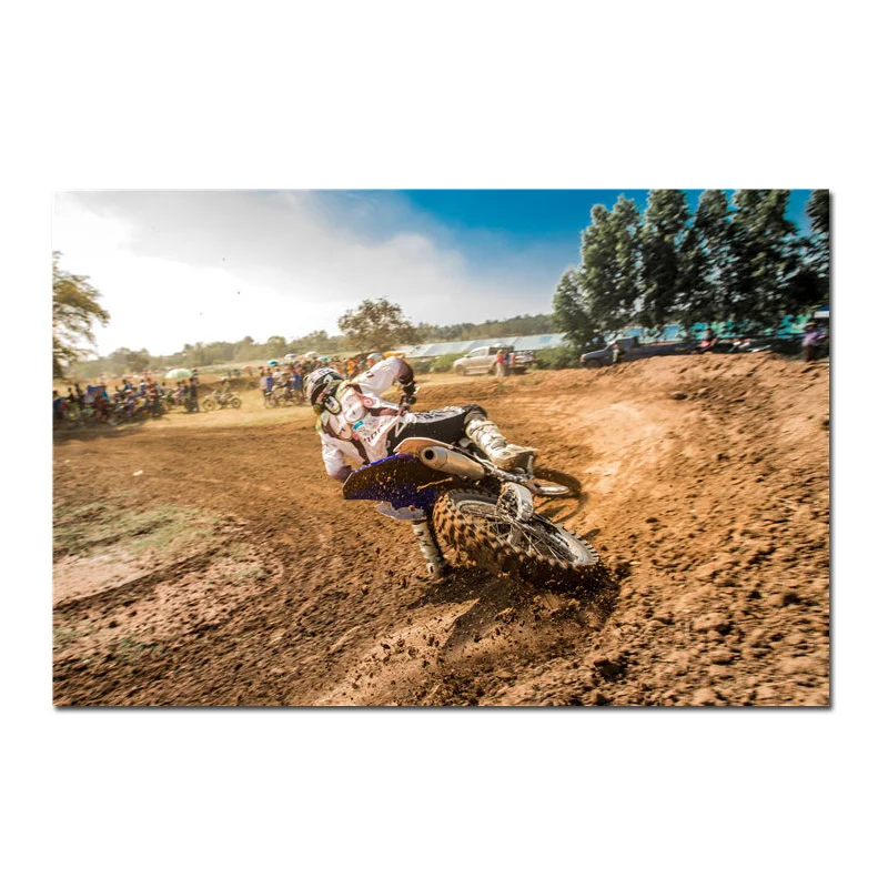 Motorcycle Game Poster Auto Motocross Silk Posters Motorbike Prints Sports For Man Boy Room Decor Canvas Picture