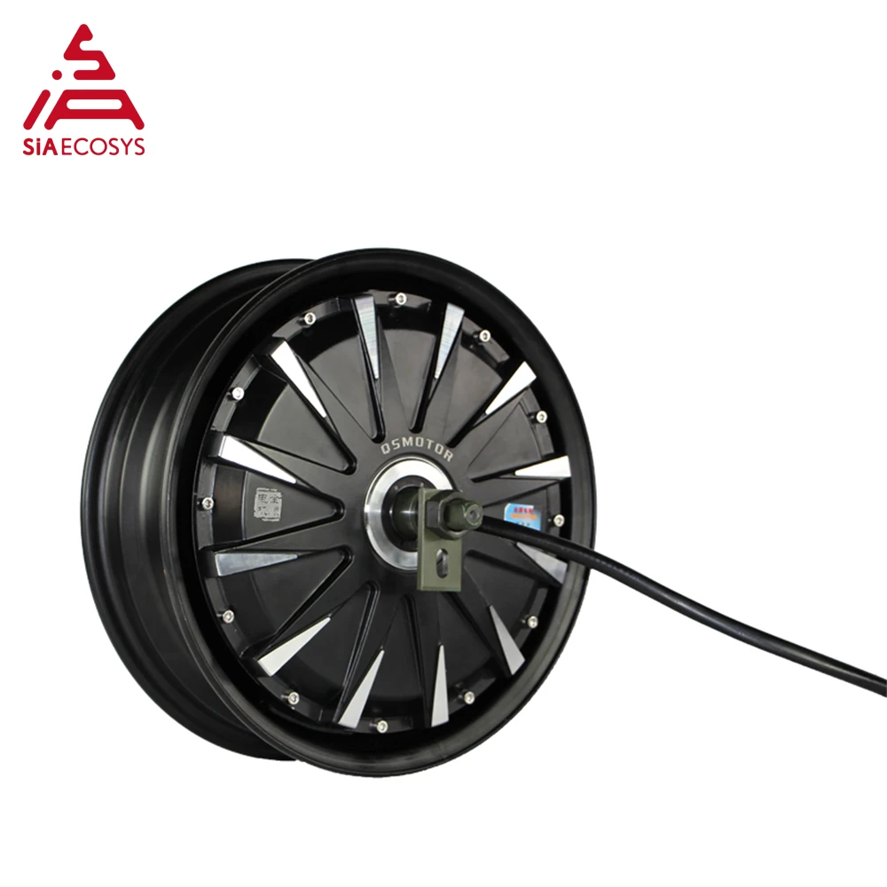 Siaecosys qsmotor 12inch 1000w 72v 45kph hub motor com controlador de em30sp e kits para scooter