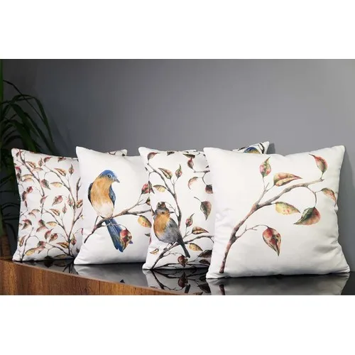 Pilloveland Double Side Printed The Redbreast tilapia, Pattern 4 Pcs Suede Pillow decorate Case