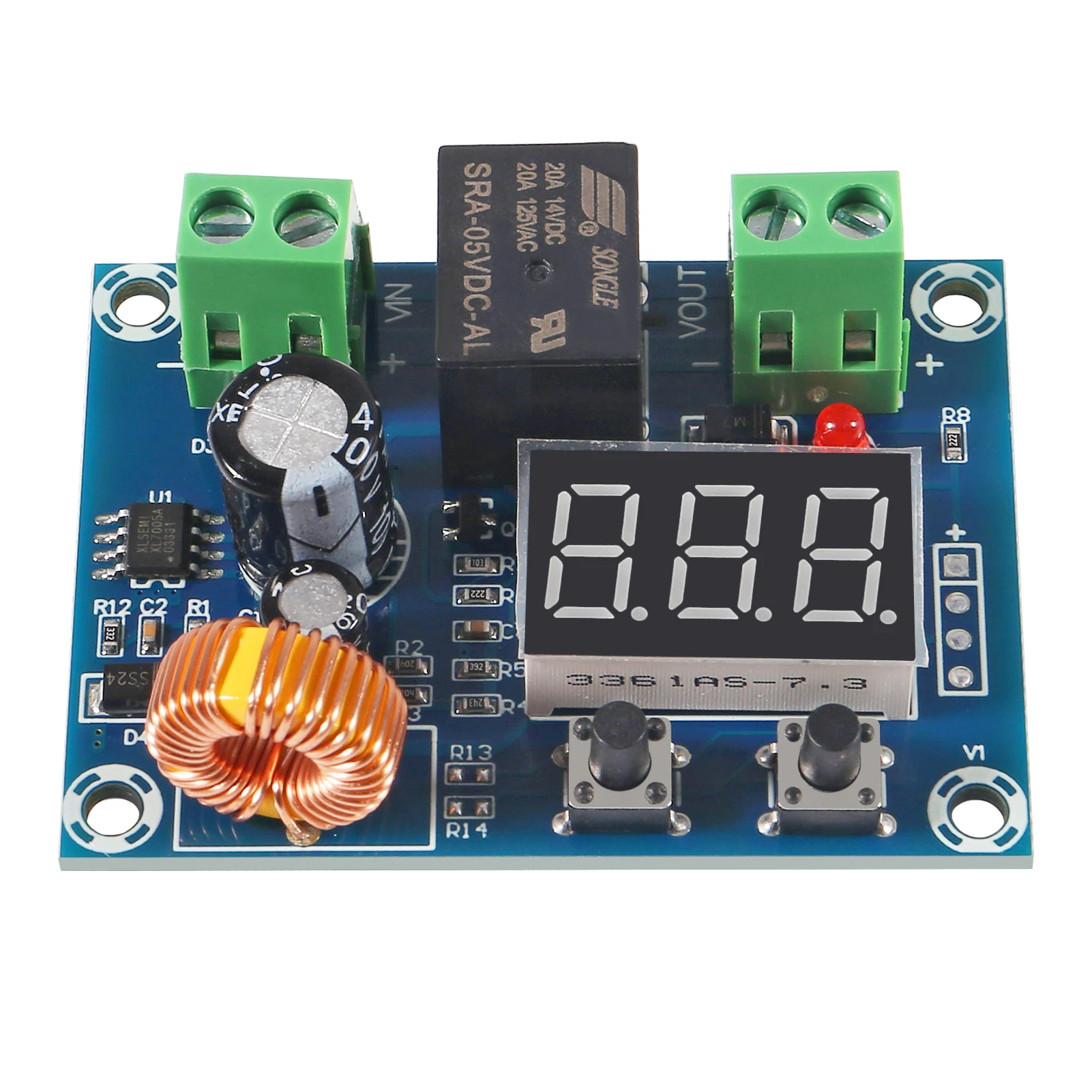 XH-M609 DC voltage protection module Lithium battery under voltage loss, low power, disconnect output 6-60V