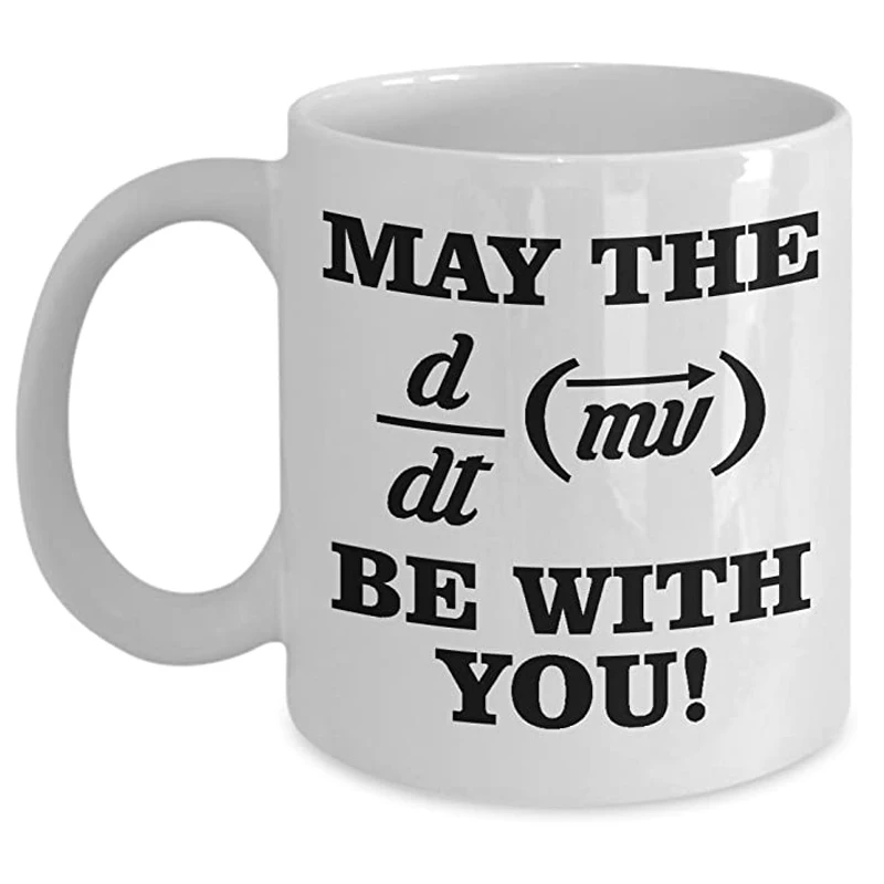 Funny Math Mug - May The Be With You - Mathematic Gifts Coffee Mug Tea Cup 11 oz.