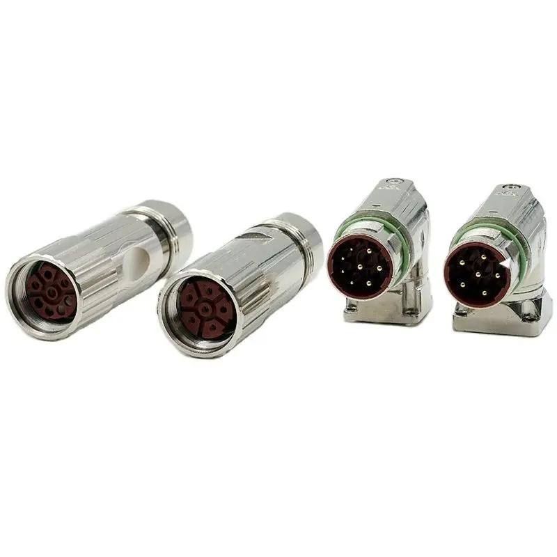 M23 M923 Connector 6 Pin 8 Pin Cores Female Or Male Connector Servo Motor Encoder Plug Socket