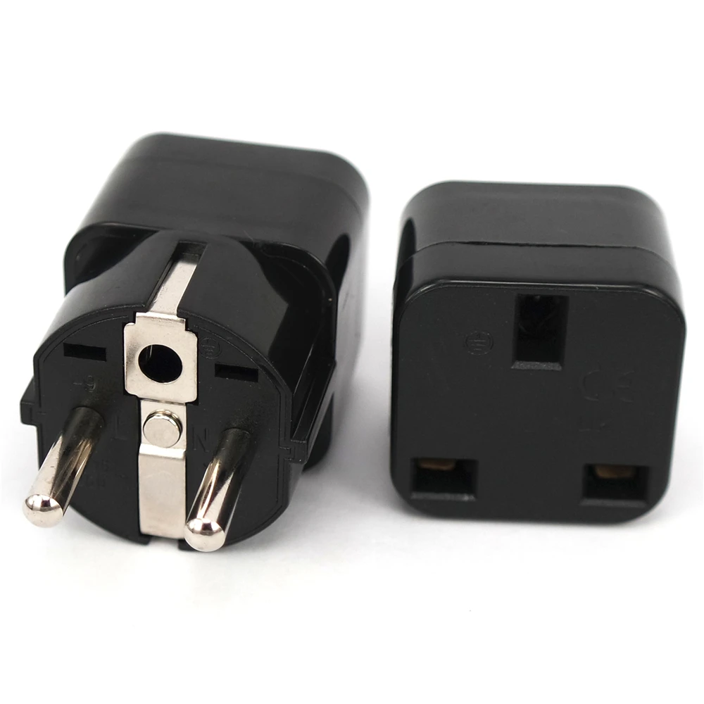 Universal Portable Universal Plug to (French / German) EU Plug Adapter Power Socket Travel Converter Switzerland India UK US AU