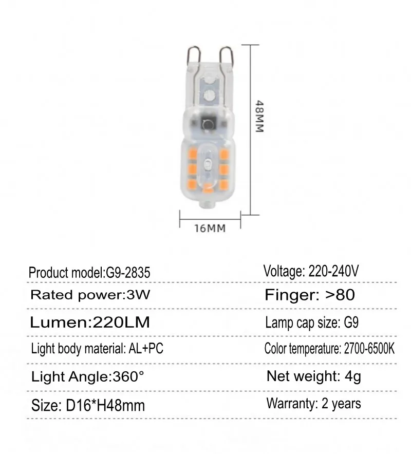 LED bulb 3W 5W 7W 220V DC 12V LED lamp SWD2835 Spot chandelier lighting replaces 20W 30W halogen lamp