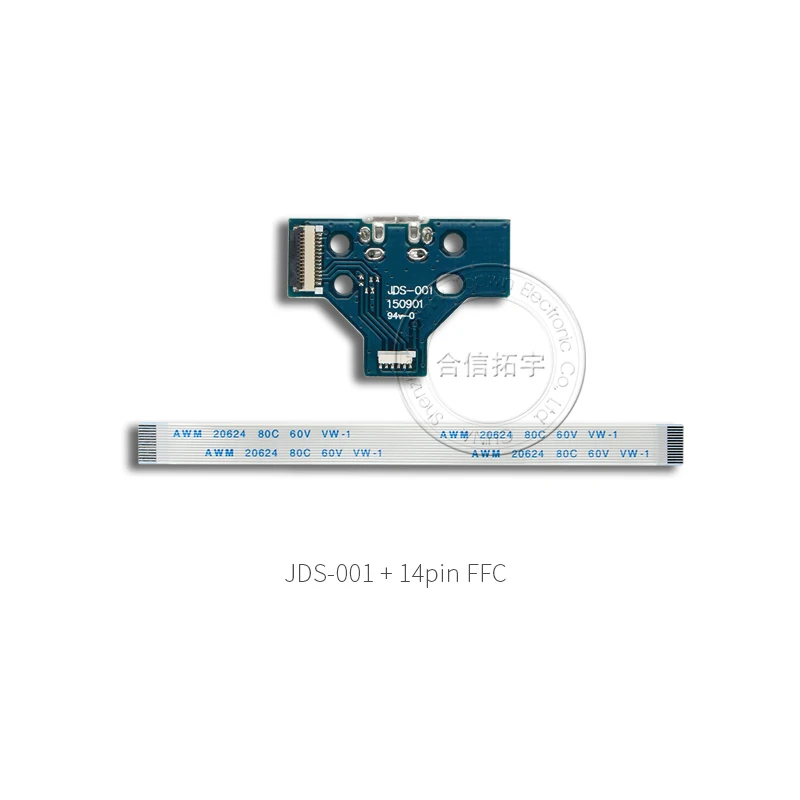 HOTHINK 50set/lot JDS-011 JDS-030 JDS-040 JDS-055 USB Charging Port Board with cable For PS4 PRO Slim Controller Repair Parts